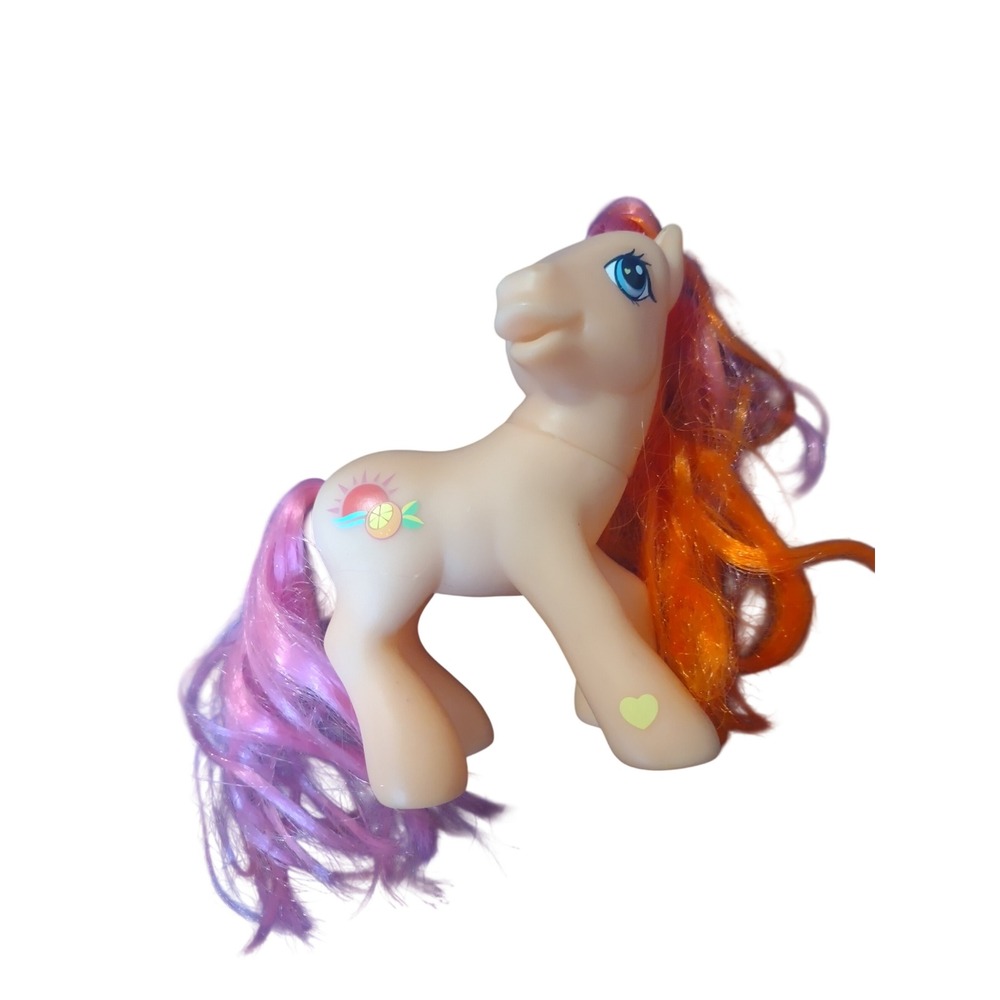 My Little Pony‎ Tangerine Sunset G3 2004 Hasbro Peach Orange Purple Hair Figure